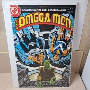 DC Omega Men Comic with Bold Red and Yellow Cover
